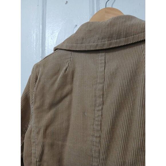 Vintage gap womens medium tan corduroy double Breasted jacket - Picture 3 of 9